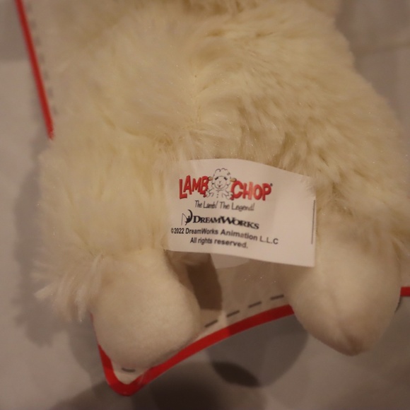 Lamb Chop Squeaky Plush Dog Toy.  Extra Small Breeds - Picture 3 of 4